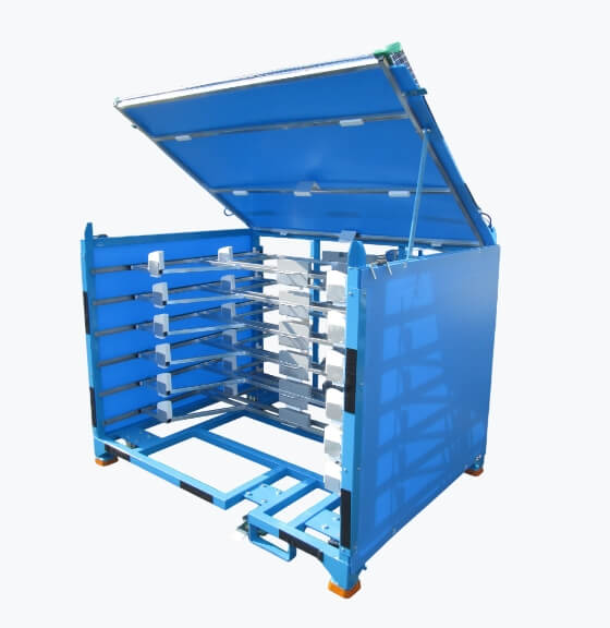 引出し跳ね上げ台車