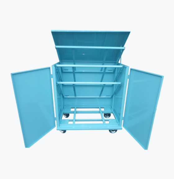 引出し跳ね上げ台車