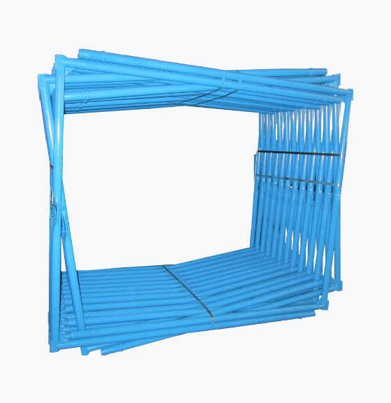 クロスサポーター(柱丸パイプ) 梱包状態